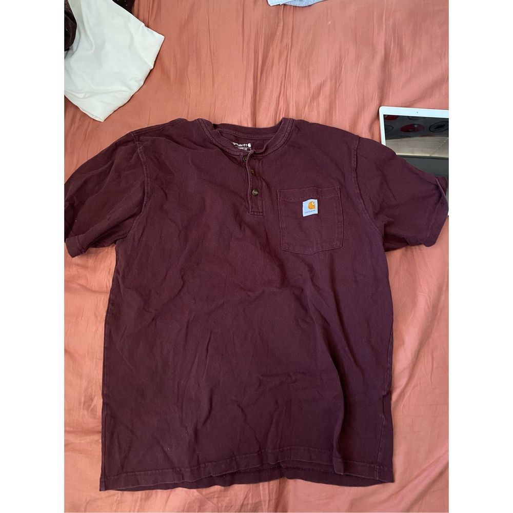 CARHARTT Loose Fit Heavyweight Short-Sleeve Pocket Henley T-Shirt